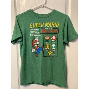 Super Mario How To Be Awesome T Shirt Youth XL K204